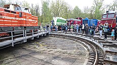 P�ehlídka parních lokomotiv v muzeu �D v Lu�né u Rakovníka (13. kv�tna 2023)
