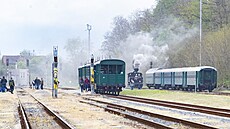 P�ehlídka parních lokomotiv v muzeu �D v Lu�né u Rakovníka (13. kv�tna 2023)