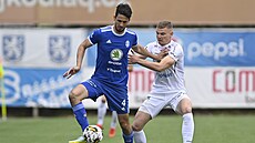 Momentka z prvoligového utkání mezi Hradcem Králové a Mladou Boleslaví.