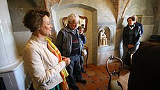 Náv�t�vníci m�li mo�nost nav�tívit i místo, kde z�ejm� p�enocoval profesor...