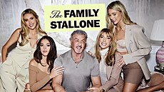 Sylvester Stallone s manelkou Jennifer Flavinovou a dcerami Sophií, Sistine a...