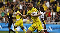 Mustafa Muhamad z Nantes oslavuje gól.
