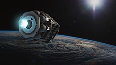 Umělecká představa tahače Launcher Orbiter SN1