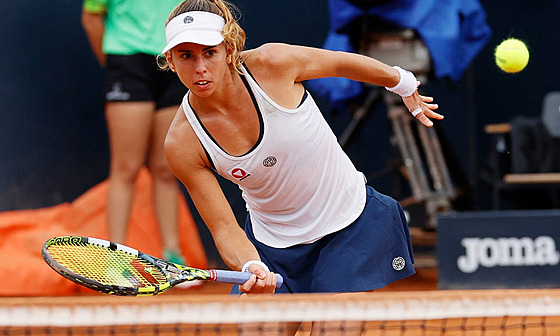 Rakouská tenistka Julia Grabherová na turnaji v Rabatu.