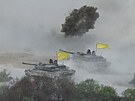 Jihokorejské tanky K-2 Black Panther na spolených manévrech americké a...
