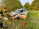 Opil� �idi� auta se st�etl s autobusem u Dobranova na �eskolipsku. (28. kv�tna...