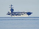 Americká letadlová loď USS Gerald R. Ford na cestě do Osla. (24. května 2023)