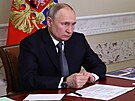 Ruský prezident Vladimir Putin v Petrohradu (2. kvtna 2023)
