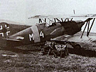 Avia B.534 v barvách Slovenských vzduných zbraní