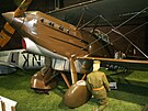 ástená replika Avie B.534 v leteckém muzeu ve Kbelích