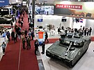 P�sov�ch obrn�nec CV90 na veletrhu IDET v Brn�