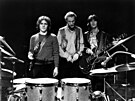 Skupina Cream ve sloení (zleva) Jack Bruce, Ginger Baker a Eric Clapton