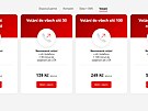 Pvodní balíky k pedplacenkám Vodafone platné do 28. 6. 2023