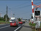 Provoz na silnici I/11 na Opavsku komplikuje v Komrov i eleznin pejezd...