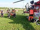 Jedno z dt zchrani letecky transportovali do Fakultn nemocnice v Ostrav...