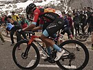 Kolumbijský cyklista Santiago Buitrago se blíí do cíle 19. etapy Gira.