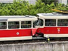 Dva lid se zranili pi srce tramvaj v Branku. (24. kvtna 2023)