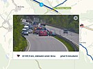 K váné nehod se zranním dolo na 106. kilometru D1. (27. kvtna 2023)