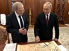 V historii lidstva není ádná Ukrajina, tvrdí Putin nad mapou ze 17. století