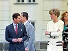 Princ Charles a princezna Diana na návtv eskoslovenska (Praha, 7. kvtna...