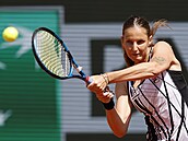 Karolína Plíšková během prvního kola Roland Garros.