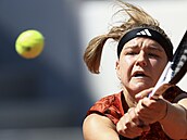Česká tenistka Karolína Muchová během prvního kola Roland Garros.