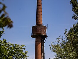 Tovární komín z reného zdiva byl postaven ve 20. letech 20. století v rámci...