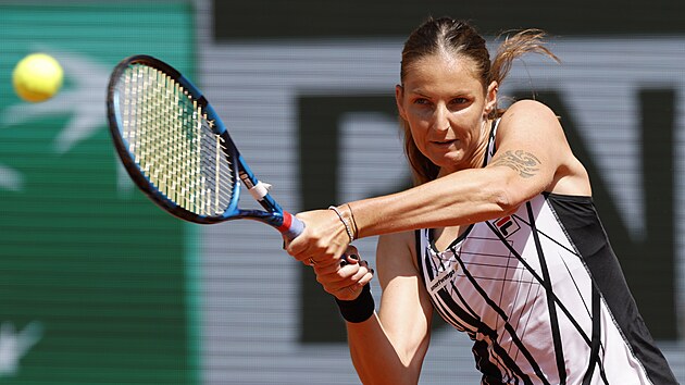 Karolína Plíšková během prvního kola Roland Garros.