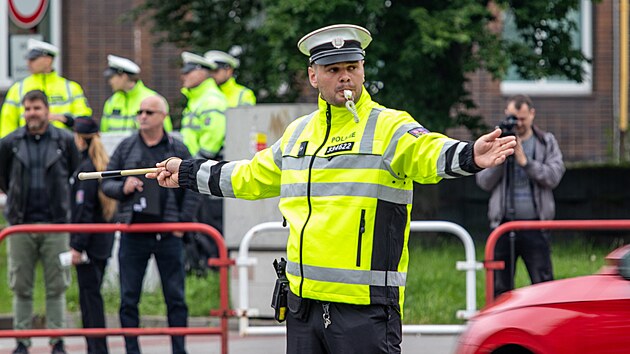 Policista Jakub Demel uspěl při ostravské soutěži regulovčíků a postoupil do celostátního finále v Olomouci. (26. května 2023)