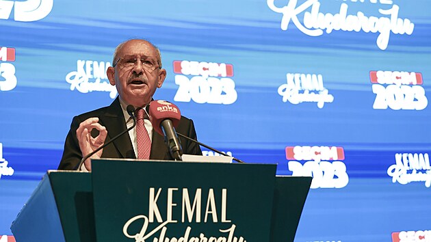 Tureck prezidentsk kandidt a f Republiknsk lidov strany (CHP) Kemal Kilidaroglu (28. kvtna 2023)