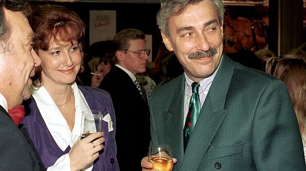 Jan Rosk s manelkou Jiinou v roce 1993
