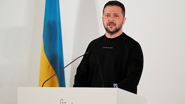 Ukrajinsk prezident na summitu G7 v Japonsk Hiroim (21. lvtna 2023)