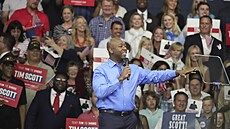 Senátor Tim Scott na zahájení své prezidentské kandidatury v Charlestonu. (22....