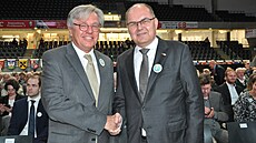 eský sociální demokrat Libor Rouek (vlevo) a nmecký diplomat Christian...
