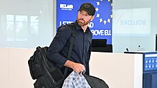 Generální mana�er národního týmu Martin Havlát po p�íletu z mistrovství sv�ta v...