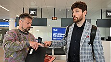 Michal Kempný po p�íletu z mistrovství sv�ta v hokeji.