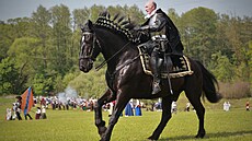 Součástí Valdštejnských slavností byla rekonstrukce bitvy. (20. května 2023)