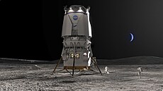 Blue Origin podnikatele Jeffa Bezose postaví pro NASA lunární modul. (19....