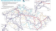 Plánované pokrytí ETCS do roku 2040.