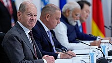 N�mecký kanclé� Olaf Scholz na summitu G7 v Japonsku (20. kv�tna 2023)