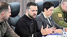 Ukrajinský prezident Volodymyr Zelenskyj v Hiro�im� na summitu G7 (21. kv�tna...