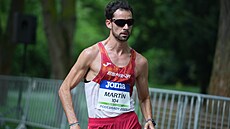 panl Álvaro Martín na mistrovství Evropy chodeckých drustev v Podbradech.