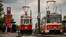 V Praze oteveli novou tramvajovou tra. Vede z Modan do Libue. (26. kvtna...