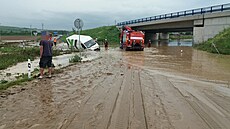 Následky přívalového deště v Otrokovicích (23. května 2023) | na serveru Lidovky.cz | aktuální zprávy