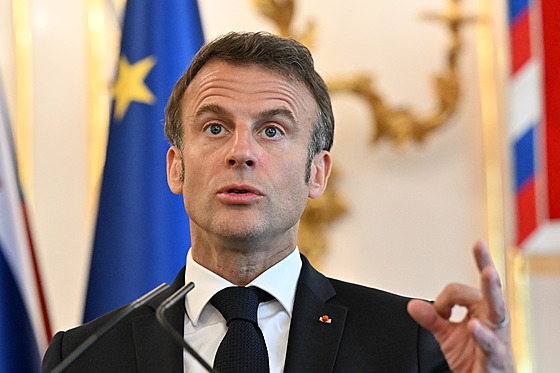 Francouzský prezident Emmanuel Macron (31. kvtna 2023)