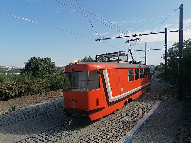 <p>V úterý 30. května 2023 byla ráno k vidění opět měřicí tramvaj #5521 " pomeranč“.</p>