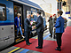 Prezident Petr Pavel s manelkou Evou pijeli vlakem do Vdn na dvoudenn...