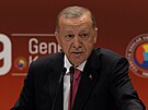 Turecký prezident Tayyip Erdogan v Ankae (30. kvtna 2023)