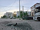 Následky noního ostelování v ruském mst ebekino v Belgorodské oblasti (31....