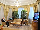 Ruský prezident Vladimir Putin v rezidenci v Novo-Ogarjovo (30. kvtna 2023)
